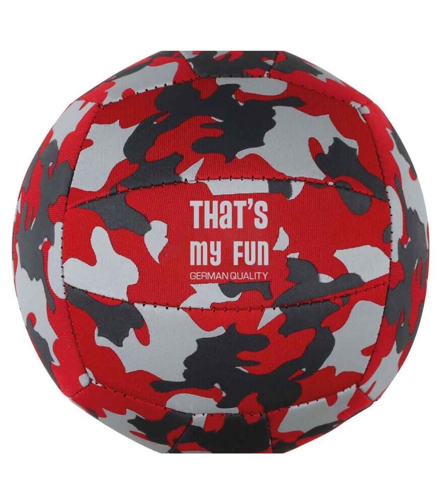 That's My Fun Plaj Topu - Boyut:3 -Camo Kırmızı