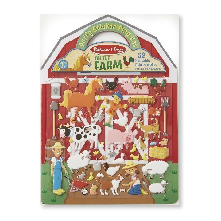 Melissa&Doug Kabartmalı Puffy Çıkartma Kitabı - Çiftlik