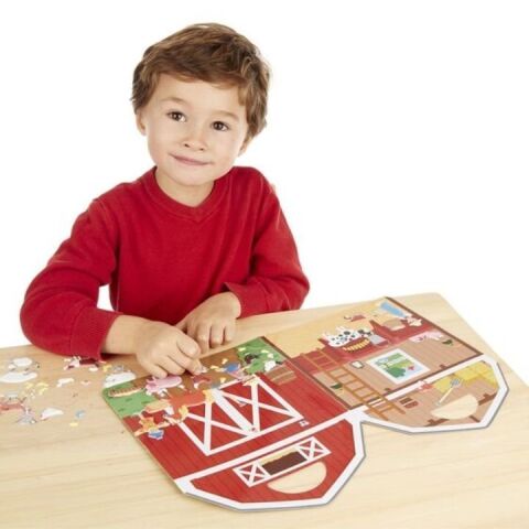 Melissa&Doug Kabartmalı Puffy Çıkartma Kitabı - Çiftlik