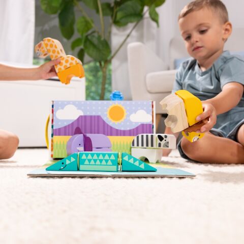 Melissa & Doug - Blockables - Safari Oyun Seti - 34 parça