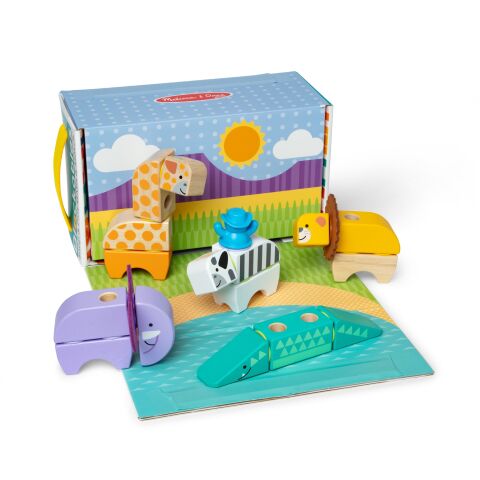 Melissa & Doug - Blockables - Safari Oyun Seti - 34 parça