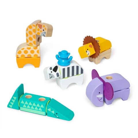 Melissa & Doug - Blockables - Safari Oyun Seti - 34 parça
