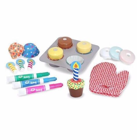 Melissa&Doug Ahşap Cupcake Seti