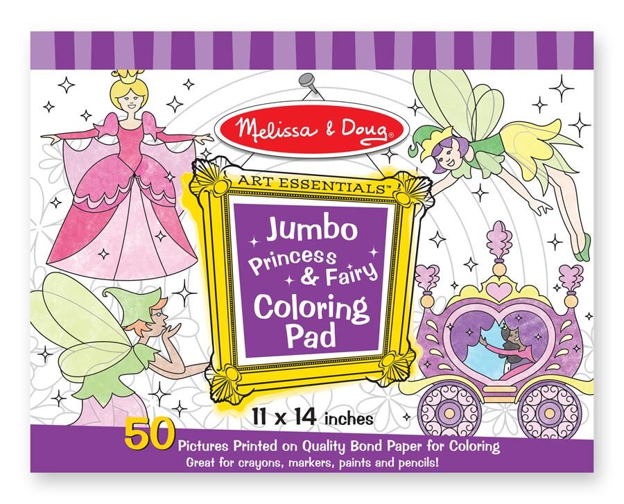 Melissa&Doug Dev Boyama Kitabı - Prenses ve Peri