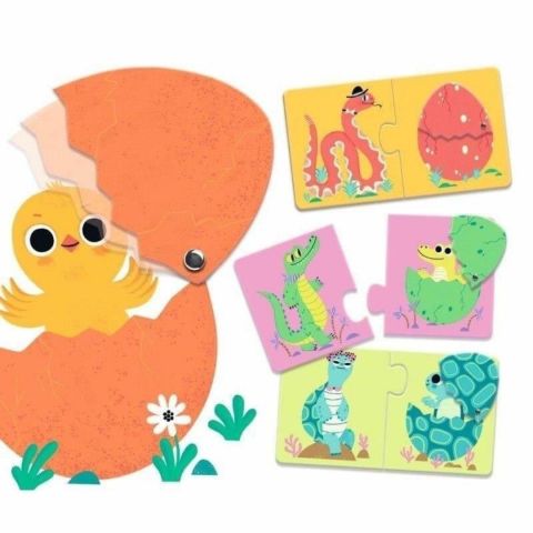 Djeco İkili Puzzle / Funny Eggs
