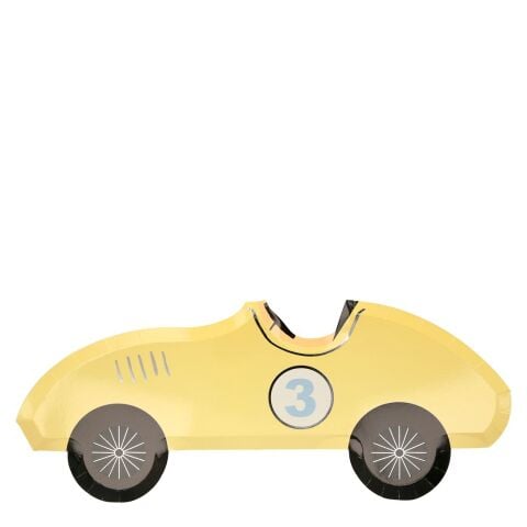 Meri Meri - Race Car Plates - Yarış Arabası Tabak - 8'li
