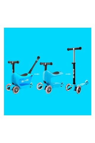 Micro Micro Mini2go Deluxe Plus 3 Tekerlekli Scooter Blue