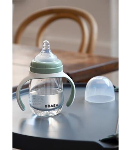 Beaba Kulplu Biberon (210 ml) - Sage Green