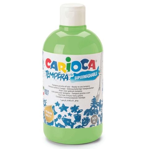 Carioca Süper Yıkanabilir Parmak Boya 500ml - Pastel Yeşil