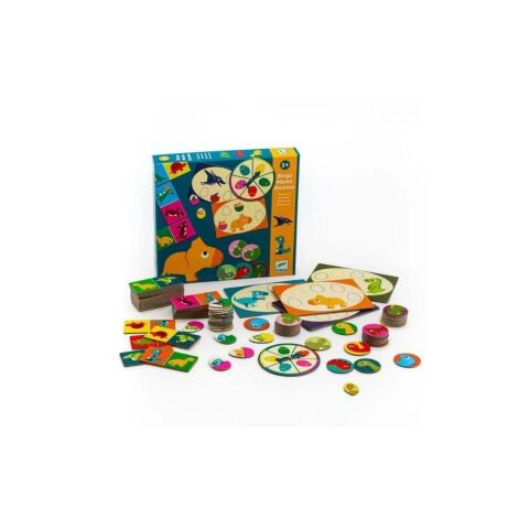 Djeco Domino 3'lü Kutu Oyunu / Dino