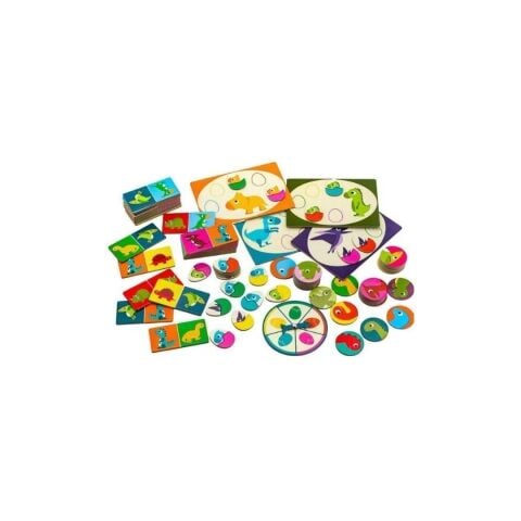 Djeco Domino 3'lü Kutu Oyunu / Dino