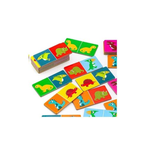 Djeco Domino 3'lü Kutu Oyunu / Dino