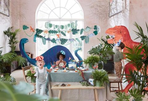 Meri Meri - Dinosaur Napkins - Dinozor Peçete - L - 16'Lı