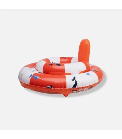 Swim Essentials Red White Whale Bebek Sırt Destekli Yüzme Simidi 0-1 Yaş