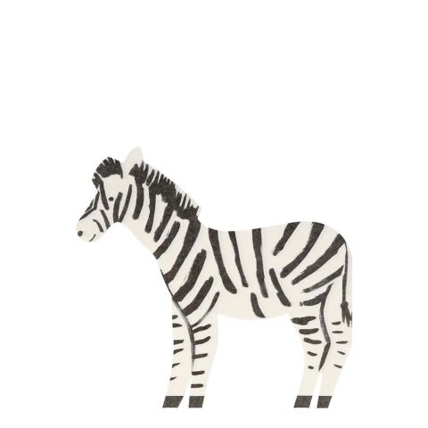 Meri Meri - Zebra Napkins - Zebra Peçete - 20'Li