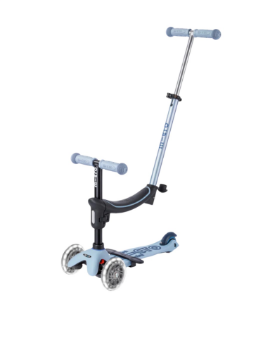 Micro - Mini 6 in 1 Deluxe Rock and Go LED Scooter - Ocean Slate