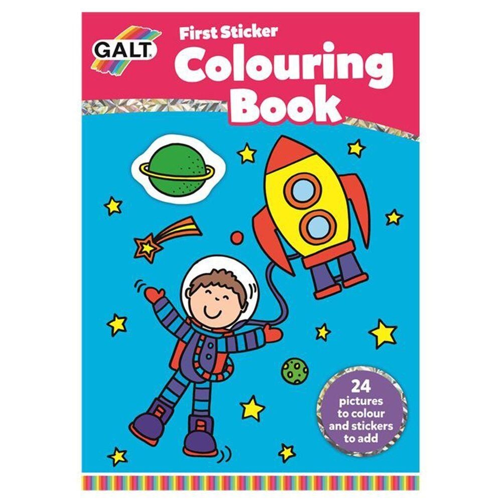 Galt First Sticker Colouring Book 3+ İlk Çıkartma Boyama Kitabı