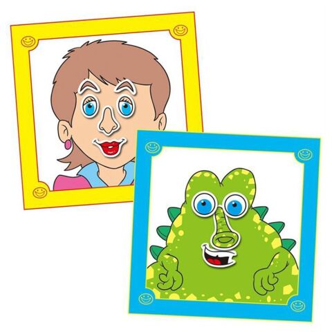 Galt Funny Faces Sticker Book 3+ Komik Yüzler Çıkartma Kitabı