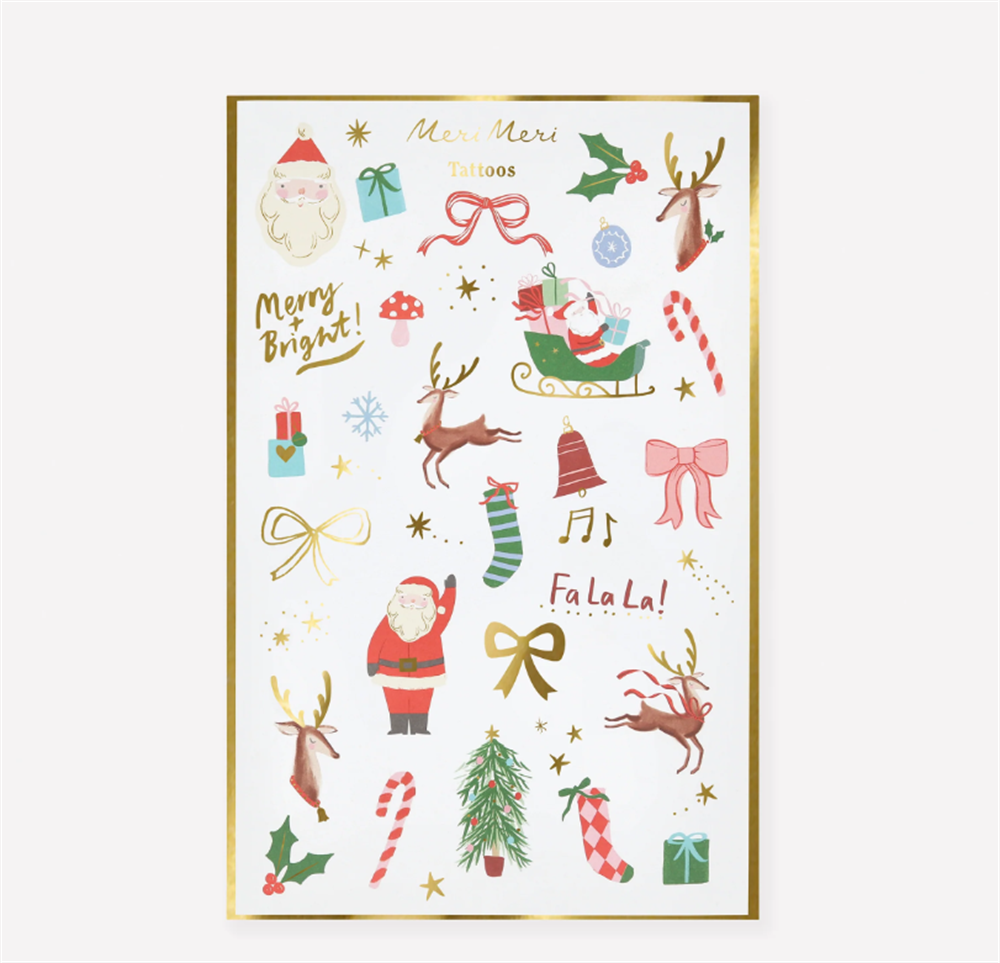 Meri Meri - Christmas Mix Geçici Dövmeler