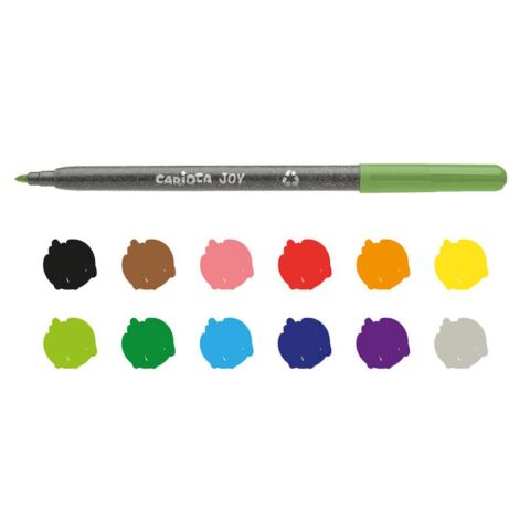 Carioca Eco Family Joy Superwashable Keçeli Kalem Seti 12'li