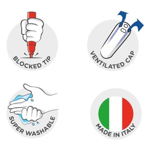 Carioca Eco Family Joy Superwashable Keçeli Kalem Seti 12'li