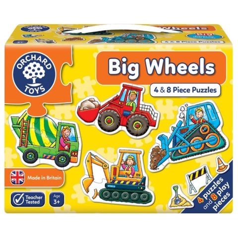 Büyük Tekerlekler Yapboz (Big Wheels Puzzle) 3+Yaş