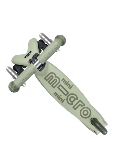 Micro - Mini 6 in 1 Deluxe Rock and Go LED Scooter - Olive Sage