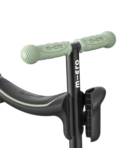 Micro - Mini 6 in 1 Deluxe Rock and Go LED Scooter - Olive Sage