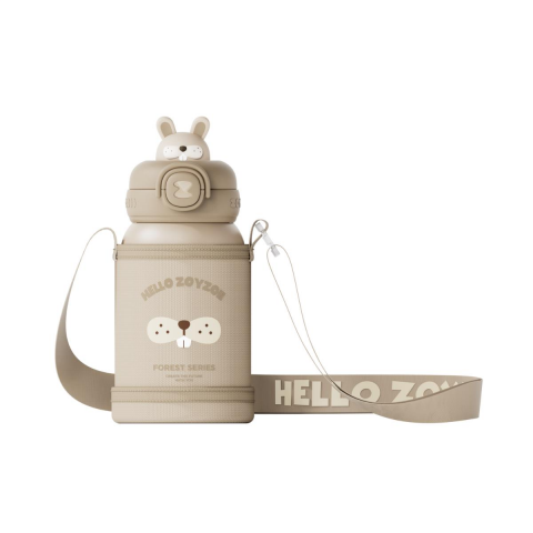 Zoyzoii Animal Serisi Çelik Termos Su Matarası /Bunny
