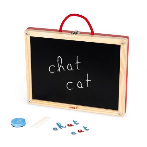 Janod Ahşap Yazı Tahtası ve Harf Kiti / 4-in-1 Wooden Letters Kit
