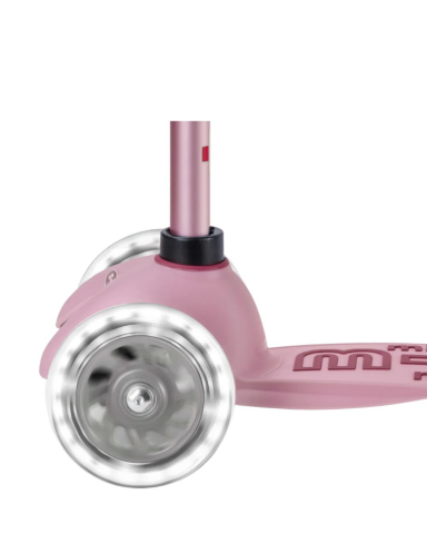 Micro - Mini 6 in 1 Deluxe Rock and Go LED Scooter - Dusty Rose