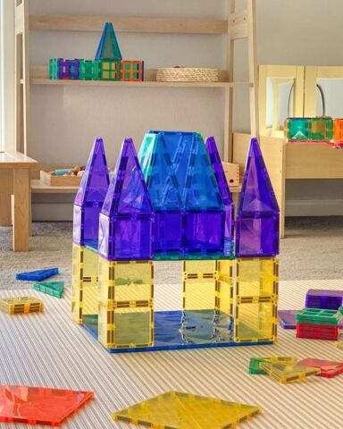 Connetix Rainbow Blue & Green Base Plate Manyetik Bloklar - 2 Parça