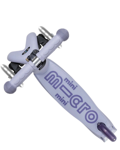 Micro - Mini 6 in 1 Deluxe Rock and Go LED Scooter - Lavender Mist