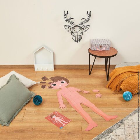 Janod Öğretici Puzzle - İnsan Vücudu 4'lü Set / Human Body
