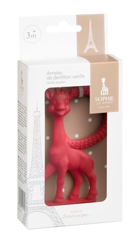 Sophie la Girafe Vanilya Diş Kaşıyıcı - Kırmızı