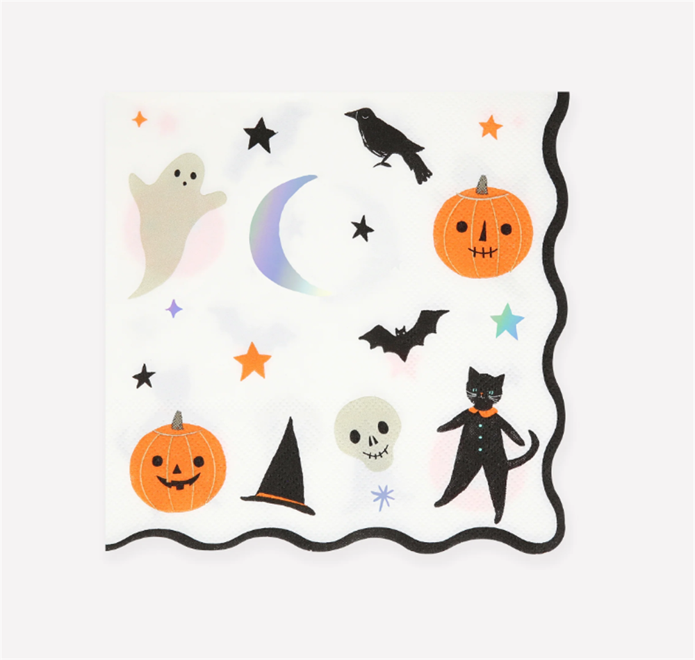 Meri Meri - Halloween Peçeteler - L - 16 Adet