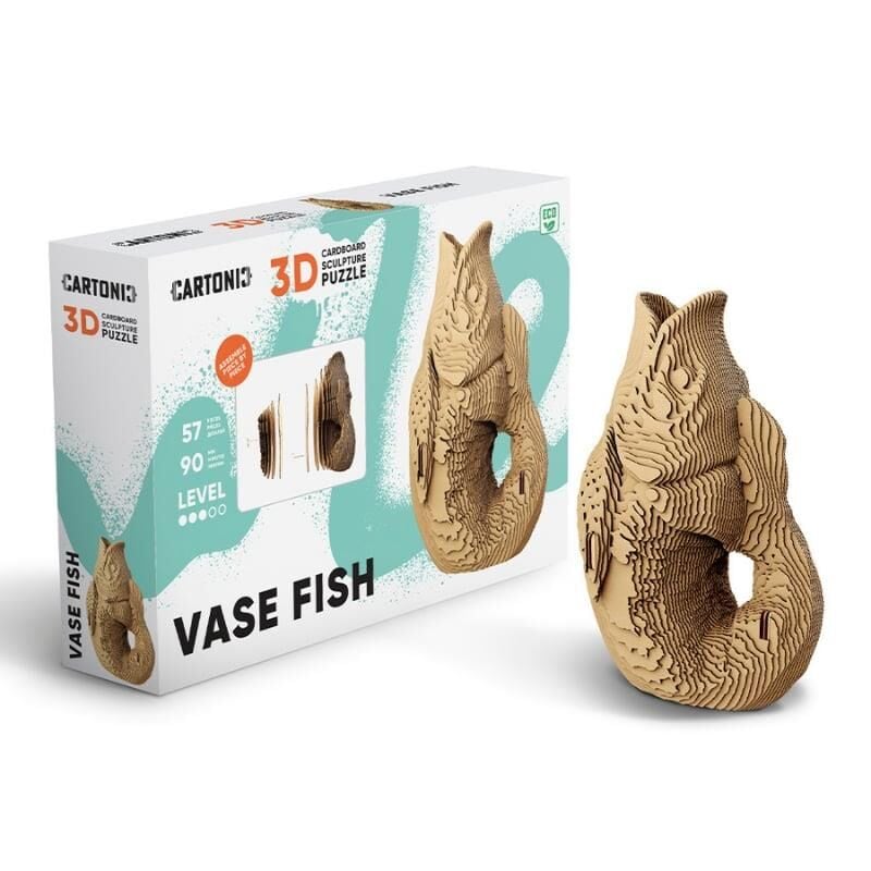 Cartonic 3D Puzzle - Fish Vase