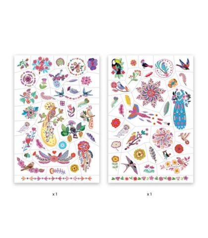 Djeco Dövme - Bright Birds