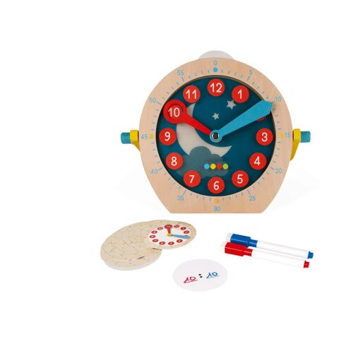 Janod Öğretici Ahşap Saat / Essentiel - Learn To Tell The Time