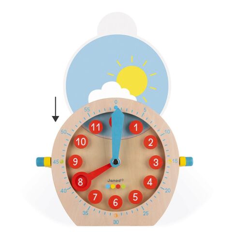 Janod Öğretici Ahşap Saat / Essentiel - Learn To Tell The Time