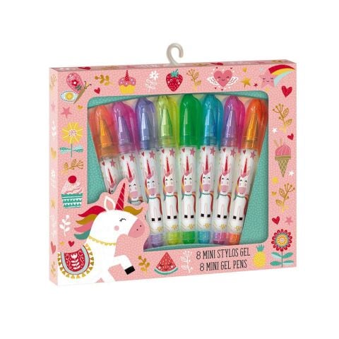 Janod 8'li Mini Jel Kalem Seti Unicorn / Mini Gel Pens