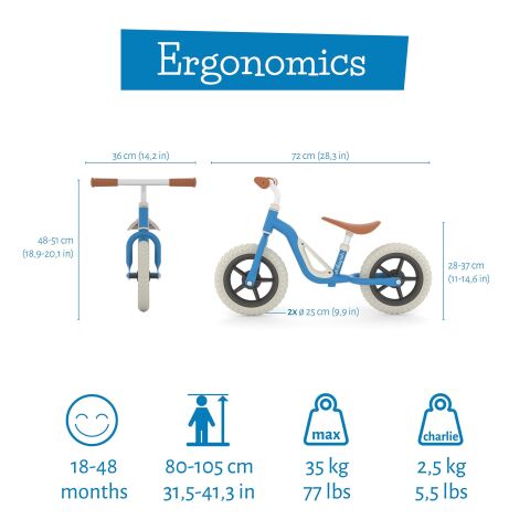 Chillafish  - Charlie - Denge Bisikleti (10 inç) - Navy