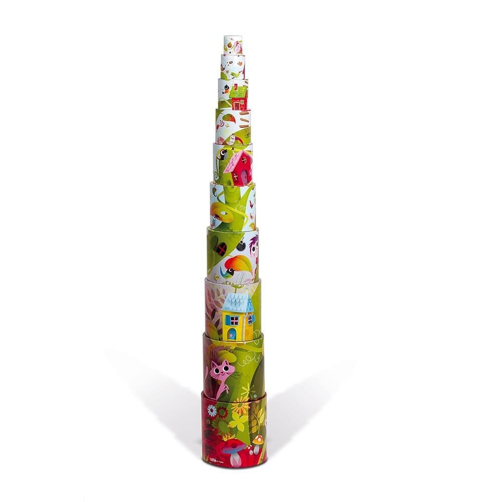 Janod Piramit Dizme Ağaç / Magic Tree Round Stacking Pyramid