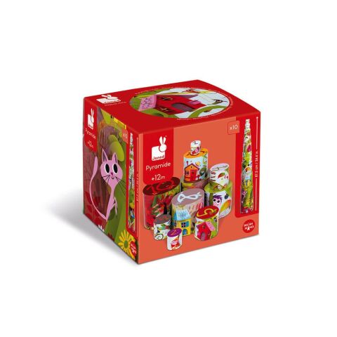 Janod Piramit Dizme Ağaç / Magic Tree Round Stacking Pyramid