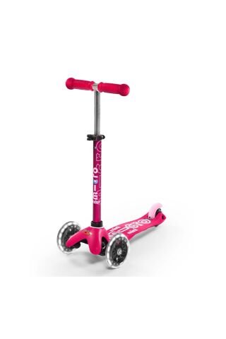 Micro Mini Deluxe LED 3 Tekerlekli Scooter Pink