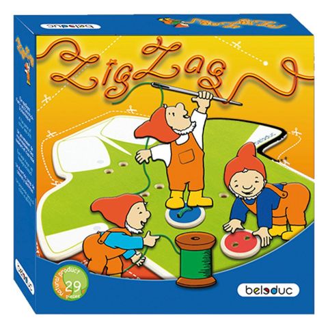 Beleduc ZigZag 4+Yaş Ahşap Düğme Dikme -  İnce Motor Oyunları