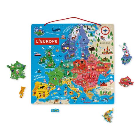 Janod Mıknatıslı Oyun Avrupa Haritası / Magnetic European Map