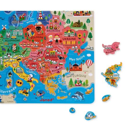Janod Mıknatıslı Oyun Avrupa Haritası / Magnetic European Map