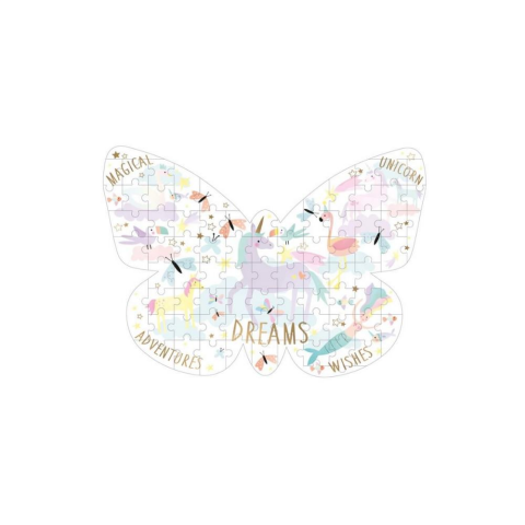 Floss & Rock 80 Parça ‘’Kelebek’’ Şekilli Yapboz / Fantasy