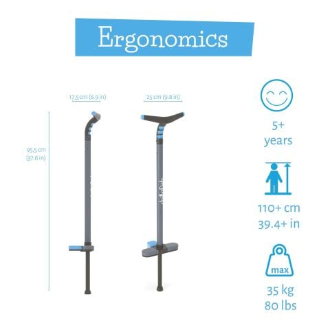 Chillafish  - Poogi - Pogo Stick - Mavi (Çocuk)